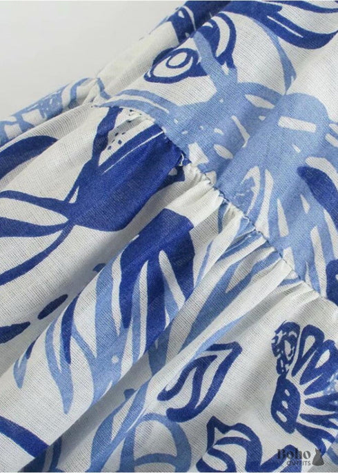 Faldas bohemias en azul Danica para mujer
